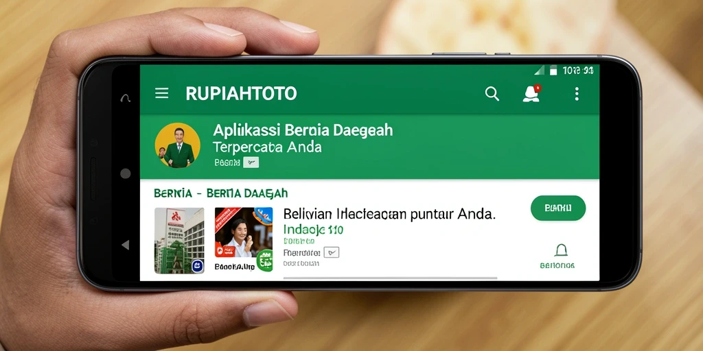 Tampilan antarmuka aplikasi RUPIAHTOTO yang intuitif dan informatif.
